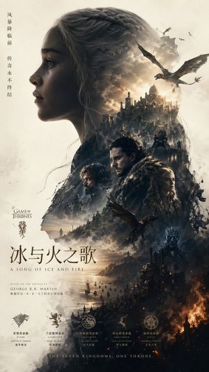 Epic Fantasy Double-Exposure Poster