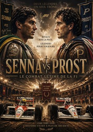Epic Senna vs Prost Gladiator Poster