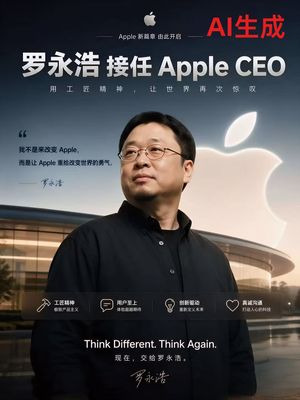 Fake Apple CEO Announcement Poster