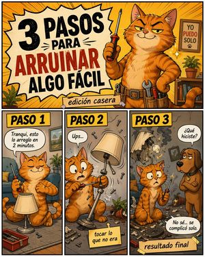 Funny DIY Disaster Cat Comic