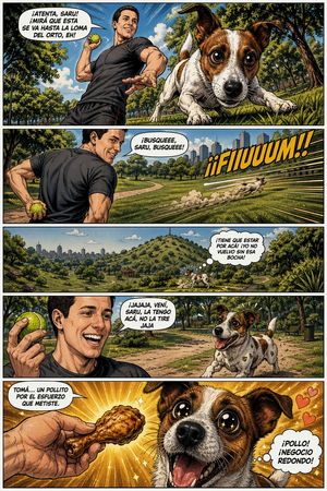 Funny Dog Park Comic Page