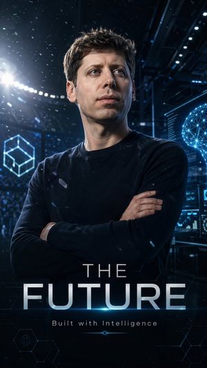 Futuristic AI Sports Poster