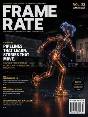 Futuristic Animation Trade Magazine Cover