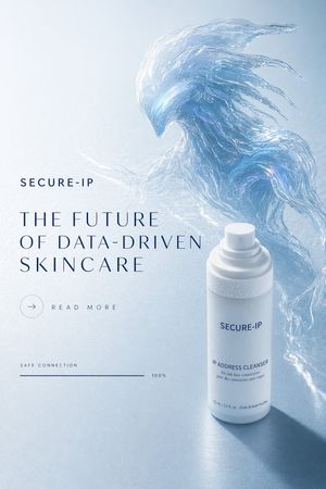 Futuristic Data-Driven Skincare Ad