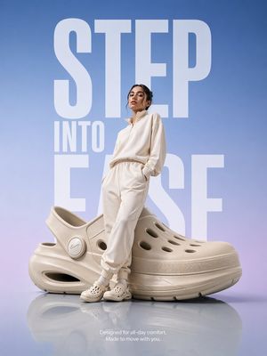 Futuristic Footwear Advertisement