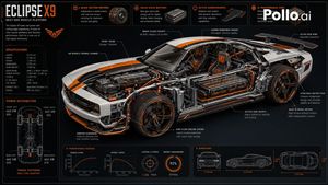 Futuristic Muscle Car Infographic