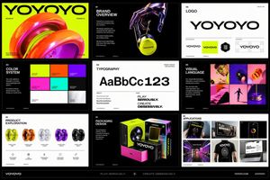 Futuristic Yo-Yo Brand Book Board