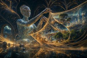 Glass Reality Weaver in Cosmic Hall