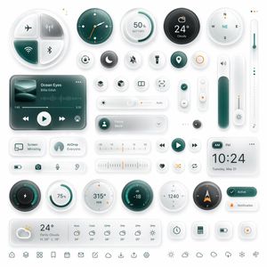 Glassmorphism Smart UI Kit