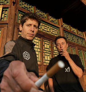 Golden Hour Tech Rivals Portrait