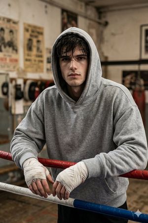 Gritty Boxer in Vintage Gym
