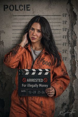 Gritty Prison Mugshot Portrait