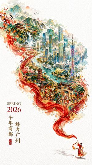 Guangzhou City Promotional Poster