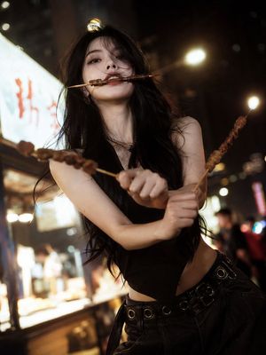 High-Fashion Anime Homage Portrait