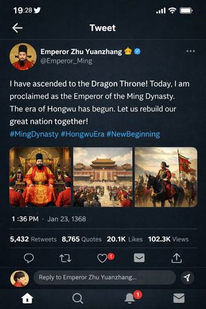 Historical Figure Social Media Mockup