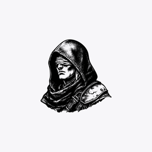 Hooded Rogue with Blurred Face