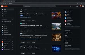 Hypothetical News Homepage