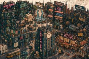Indie Mind City Isometric Tech District