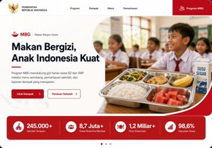 Indonesian School Nutrition Landing Page
