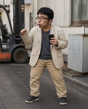 Industrial Alley Candid Man Photo