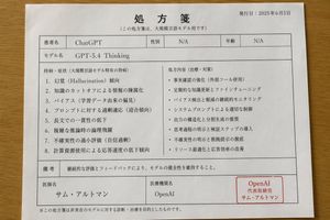 Japanese AI Model Prescription Sheet
