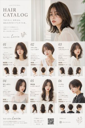 Japanese Hair Salon Catalog Poster