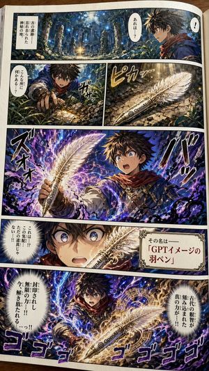 Japanese Shonen Manga Page