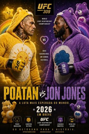 Jon Jones vs Poatan Care Bears Style