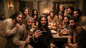 Last Supper Selfie Scene