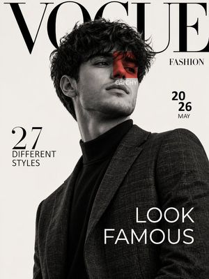 Luxury Fashion Magazine Cover Prompt