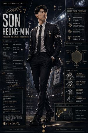Luxury Football Captain Infographic Poster