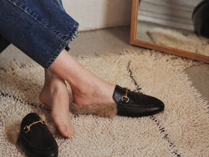 Luxury Fur-Lined Loafer Lifestyle Photo