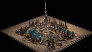 Luxury Miniature Dubai City Model