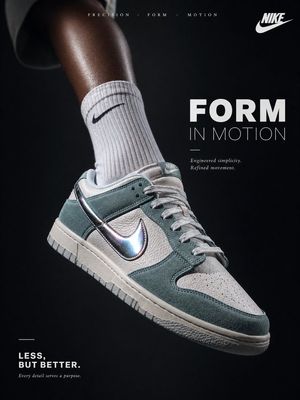 Luxury Minimalist Footwear Ad