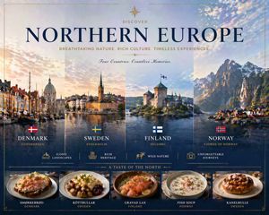 Luxury Northern Europe Travel Poster