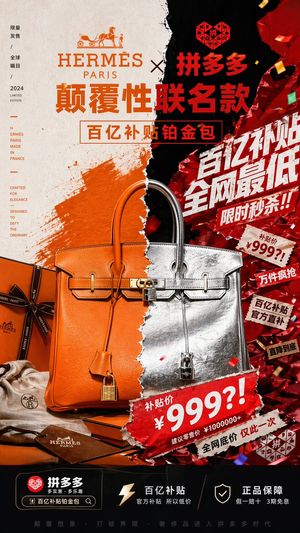 Luxury x E-commerce Split Poster