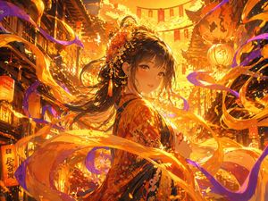 Magical Glowing Ribbon Style Transformation