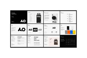 Minimal Brand Guideline Board