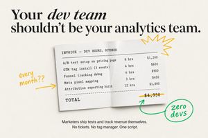 Minimal SaaS Ad With Invoice Mockup