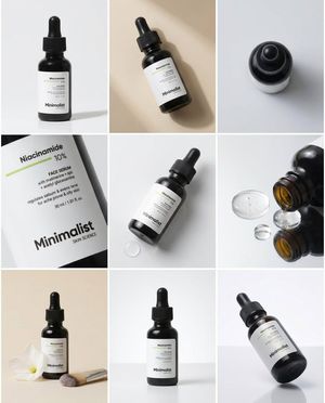 Minimalist Serum Product Collage