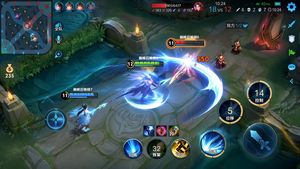 MOBA Game Combat Scene