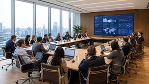 Modern Boardroom Analytics Meeting