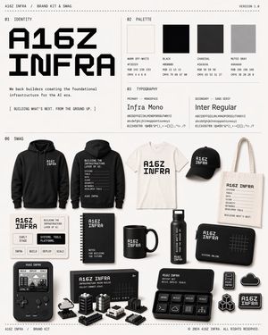 Monochrome Infra Brand Kit Board