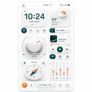 Neumorphic Mobile Dashboard UI