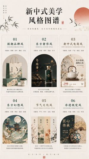 New Chinese Aesthetics Style Chart