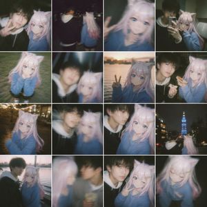 Nostalgic Shaky Film Couple Selfies