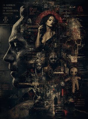 Occult Cyber-Gothic Collage Poster