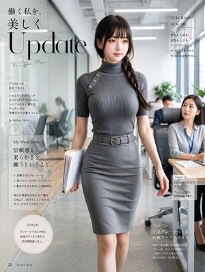 Office Fashion Magazine Cover