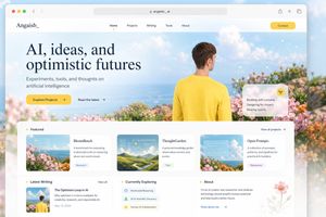 Optimistic AI Portfolio Landing Page