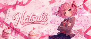 Pink Anime Natsuki Banner